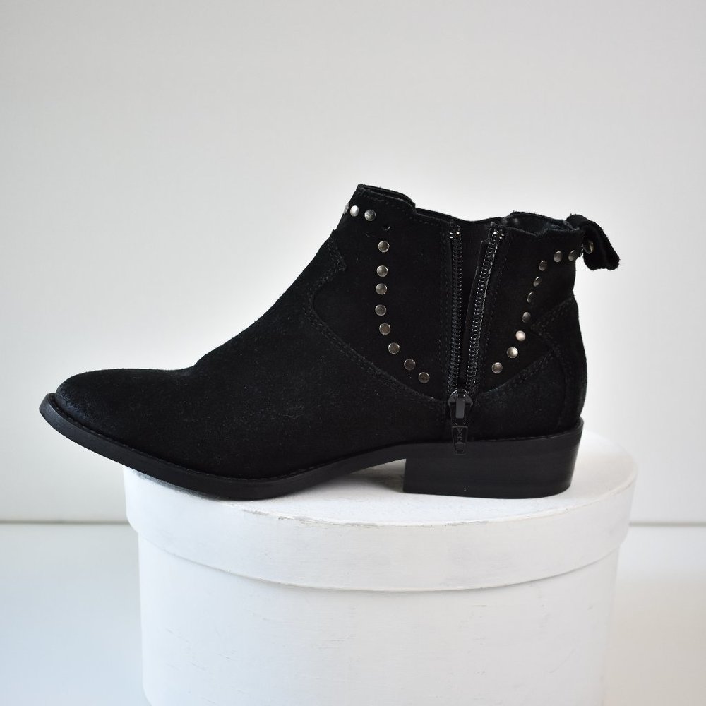 Treasure & Bond Studded Black Suede Ankle Booties - Picture 3 of 5